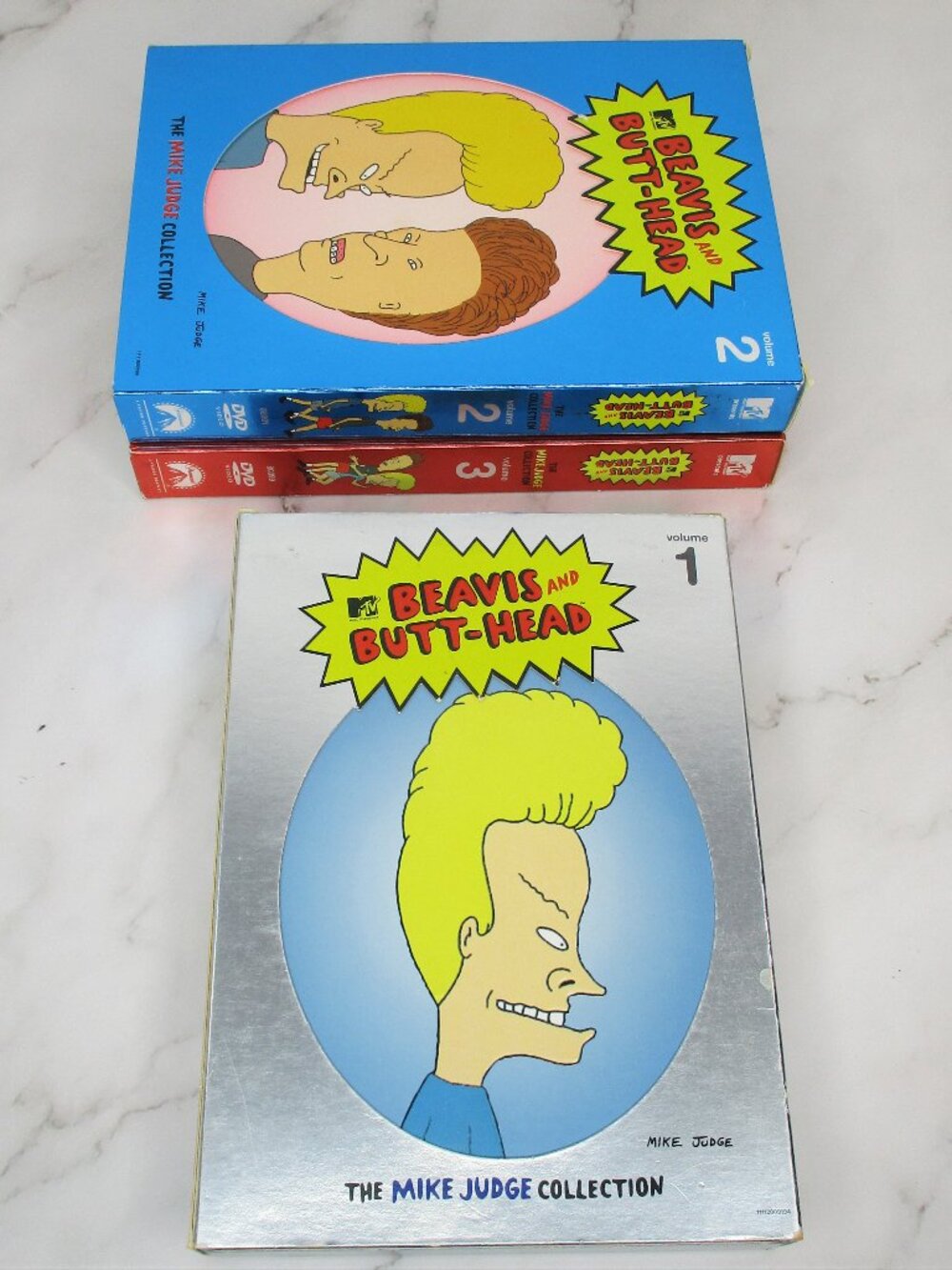 Beavis and Butthead Mike Judge Collection Vol 1-3 DVD Lot (2005/06) VTG Y2K MTV